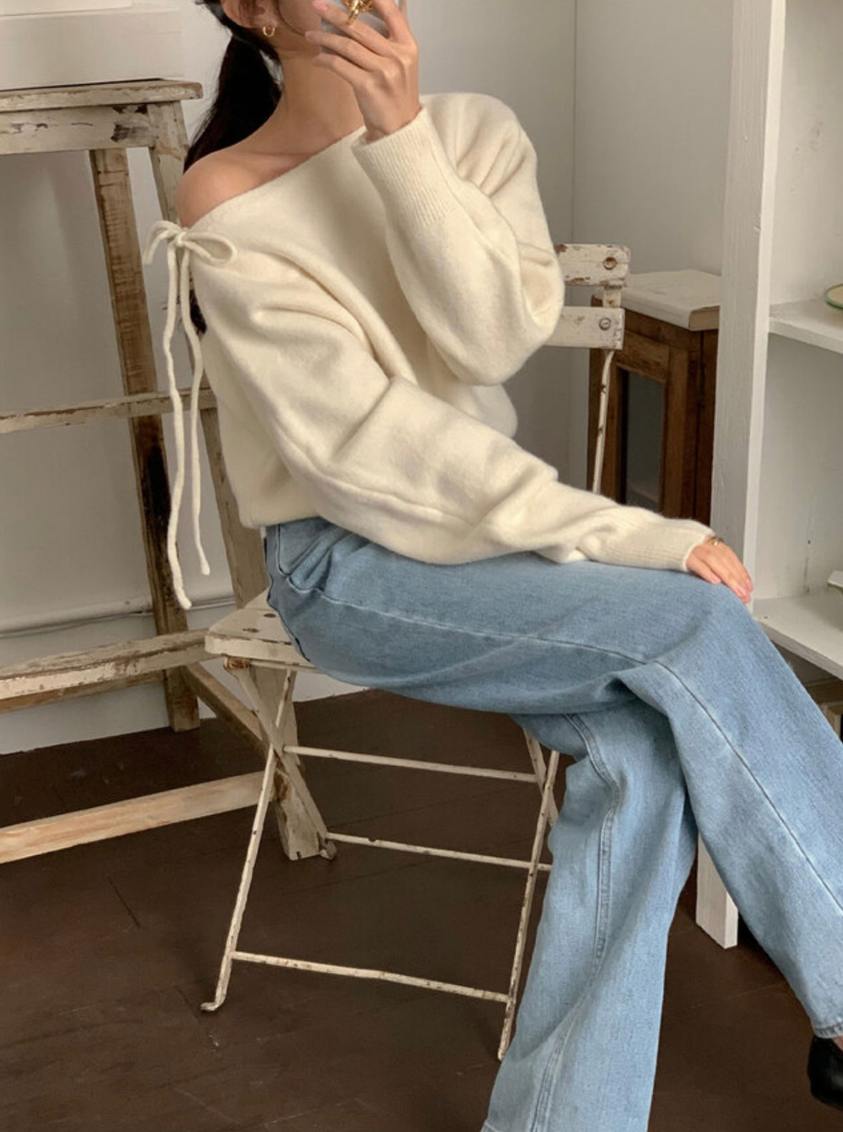 韓國丨2 WAYS RIBBON KNIT