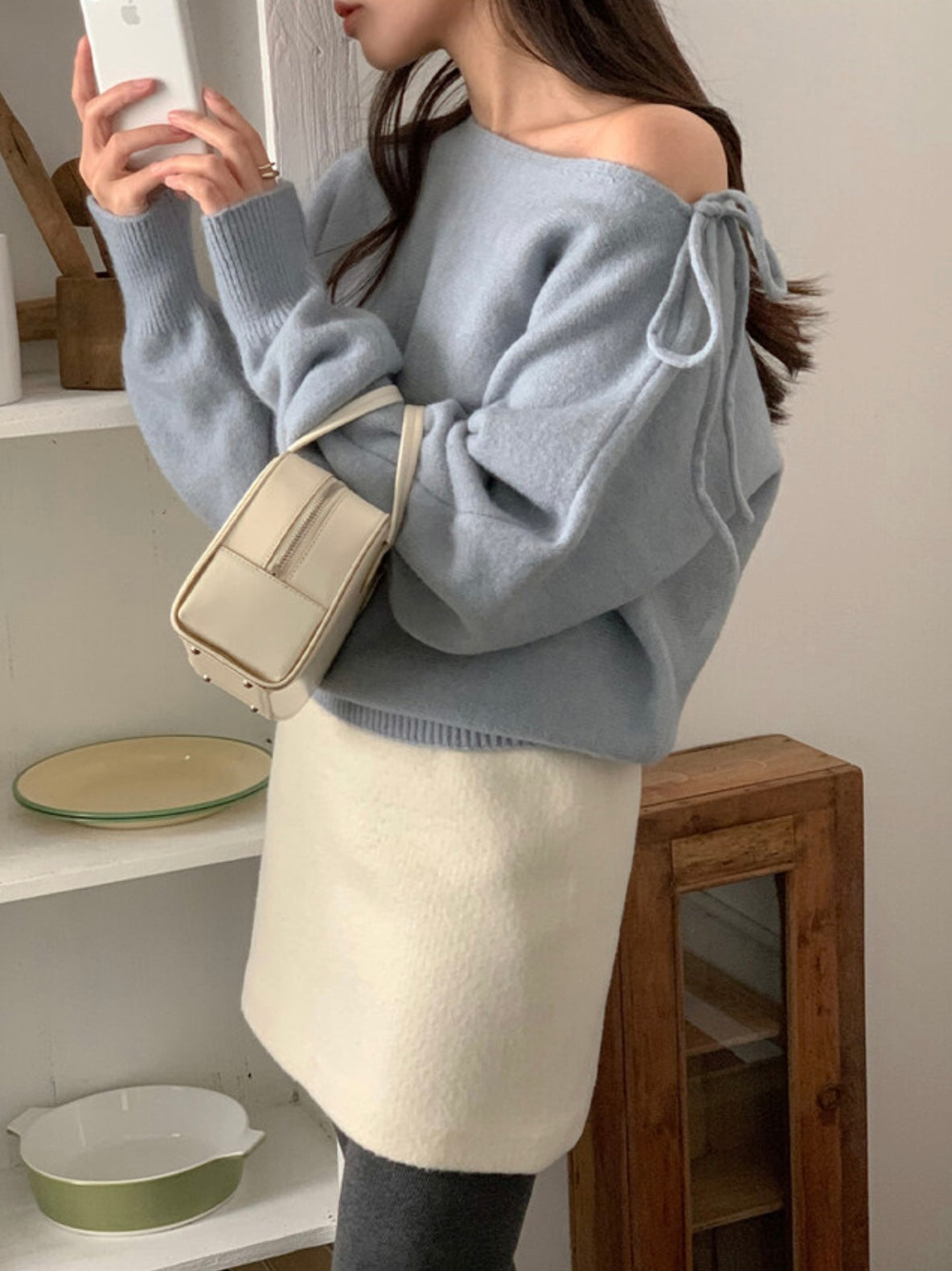 韓國丨2 WAYS RIBBON KNIT