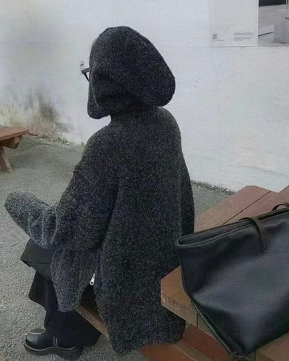 韓國丨連帽拉鍊TOP
