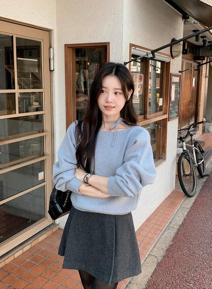 韓國丨RIBBON TIE KNIT