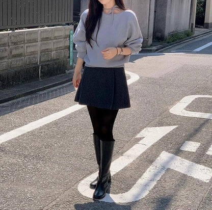 韓國丨RIBBON TIE KNIT