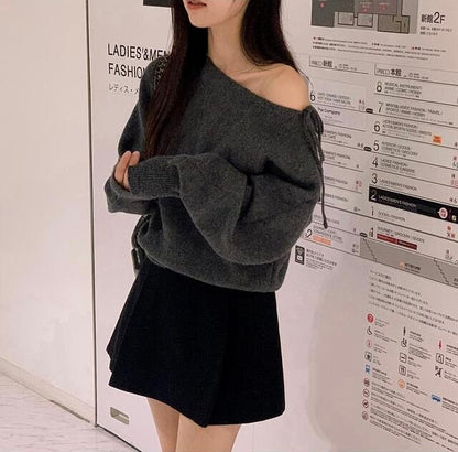 韓國丨RIBBON TIE KNIT