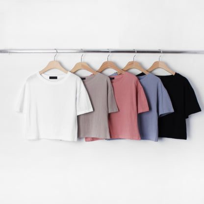 韓國丨日常短款純色TEE