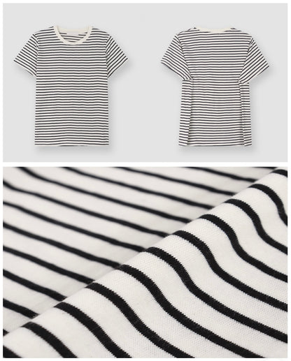 韓國丨BASIC STRIPE TEE