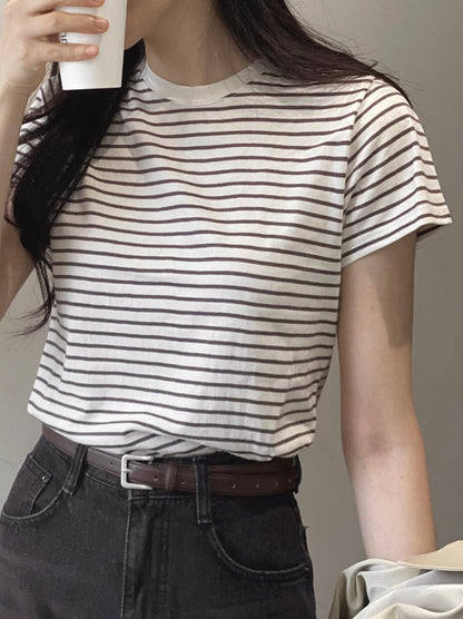 韓國丨BASIC STRIPE TEE
