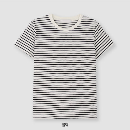韓國丨BASIC STRIPE TEE