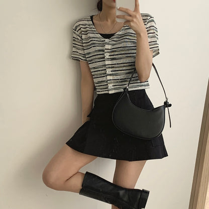 韓國丨短款鈕扣TOP