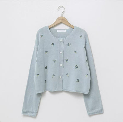 韓國丨花卉刺繡KNIT