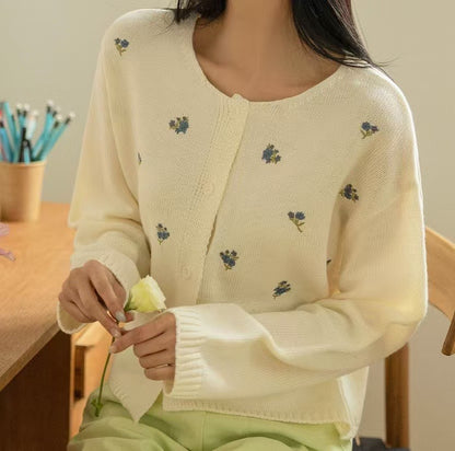 韓國丨花卉刺繡KNIT