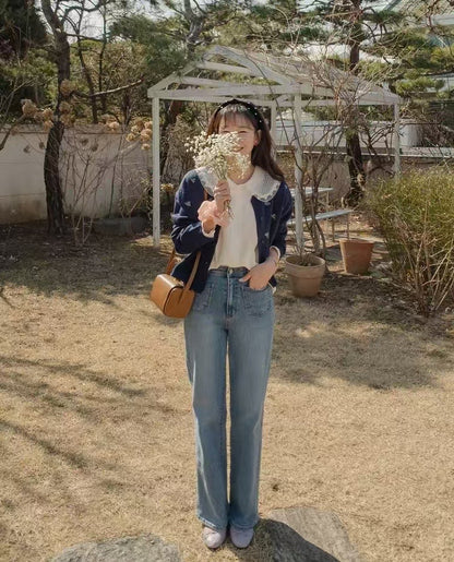 韓國丨花卉刺繡KNIT