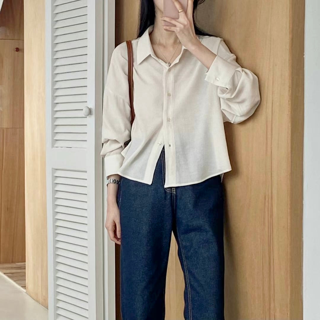 韓國丨肌理感薄襯衫