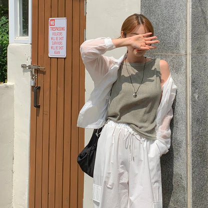 韓國丨V-NECK COLLAR SHIRT