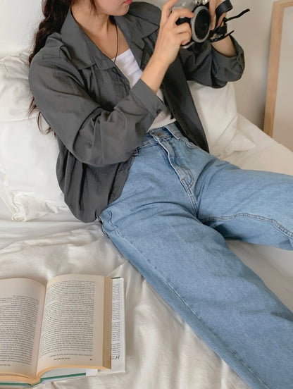 韓國丨V-NECK COLLAR SHIRT