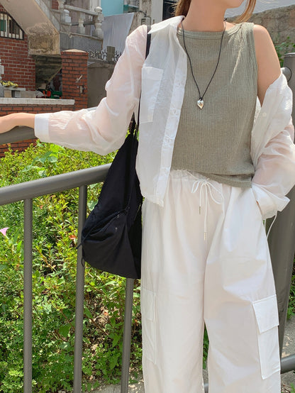韓國丨V-NECK COLLAR SHIRT