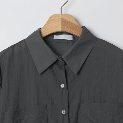 韓國丨V-NECK COLLAR SHIRT