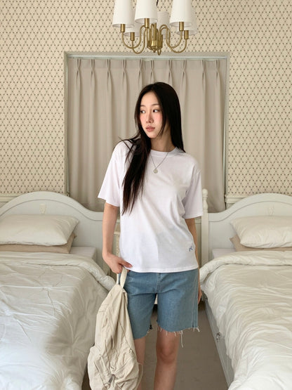 韓國丨蝴蝶結刺繡TEE