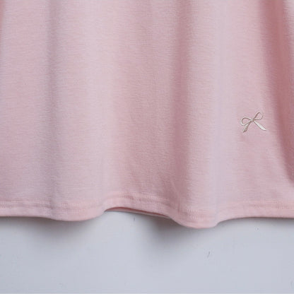 韓國丨蝴蝶結刺繡TEE