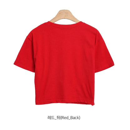 韓國丨HEART CROP TEE