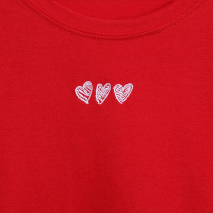 韓國丨HEART CROP TEE