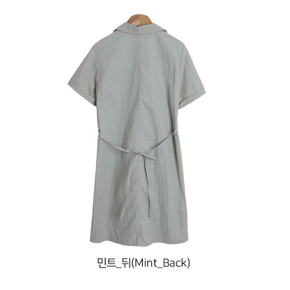 韓國丨COLLAR STRING DRESS