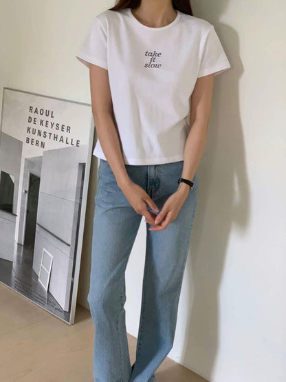 韓國丨TAKE IT SLOW TEE