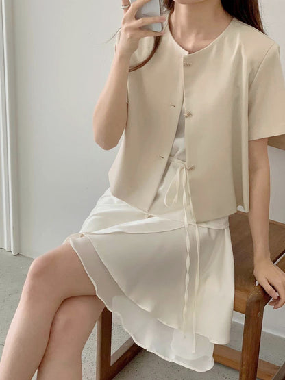 韓國丨蝴蝶結鈕扣JK