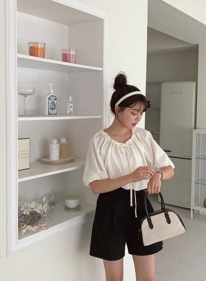 韓國丨PUFF STRING BLOUSE