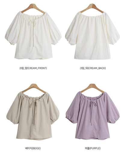 韓國丨PUFF STRING BLOUSE