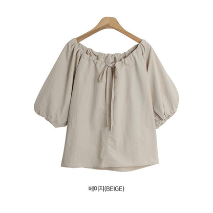 韓國丨PUFF STRING BLOUSE