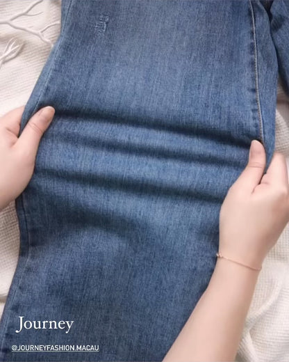 韓國丨修身直筒牛仔褲